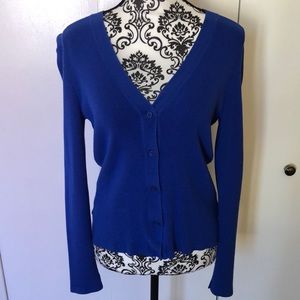 Loft blue cardigan